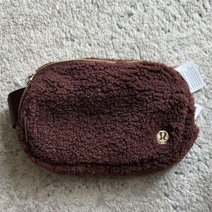 lululemon athletica Brown Fleece Waist Bag